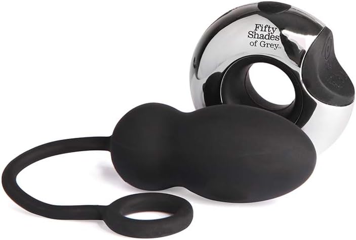 Fifty Shades of Grey Relentless Vibrations Remote Control Love Egg in Black - Rechargeable - 46g