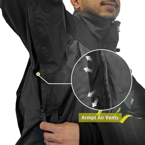 8 Fans Fishing Wading Jackets Breathable Waterproof Fishing Rain Jackets for Men&Women3