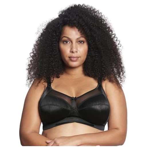 Goddess Keira Damen BH mit weichen Körbchen - Schwarz - 125E