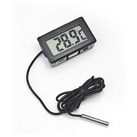 Digital LCD Thermometer Temperature Monitor with 1m External Probe for Fridge Freezer Refrigerator Cover
