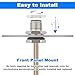 M12 Aviation Sensor Cable 8 Pin,Hamadap M12 Industrial Sensor Connector UnShielded Wire,A Coded 16mm Waterproof Front Mount Cable 0.2M 2 Sets (8-Pin,Straight,Male)
