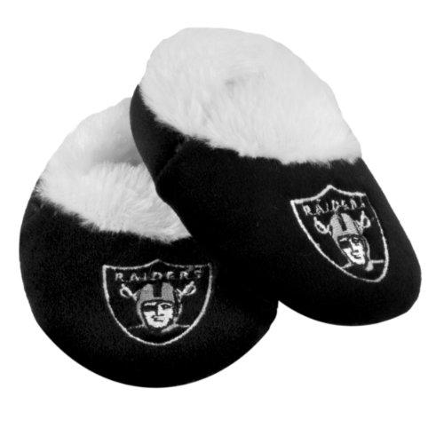Forever Collectibles NFL Oakland Raiders Baby Bootie Slippers, 6 - 9 Months