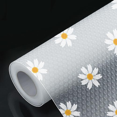 Alfombrilla para Cajones 30 * 500cm Protector Cajones Cocina Eva, Rollo De Alfombrilla Antideslizante para Cajones De Cocina, Alfombrilla para Cajones Verduras Frigorifico, Reutilizable, Impermeable