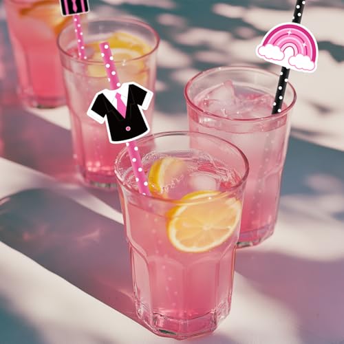 50 pitillos de papel Merrystorm para fiesta temática Boss Girl miniatura 3