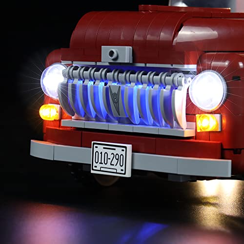 LMTIC Ferngesteuertes LED-Beleuchtungsset für Lego Pickup Truck 10290 Licht-Kit für Lego Vintage 1950er Pickup Truck… – Bild 8