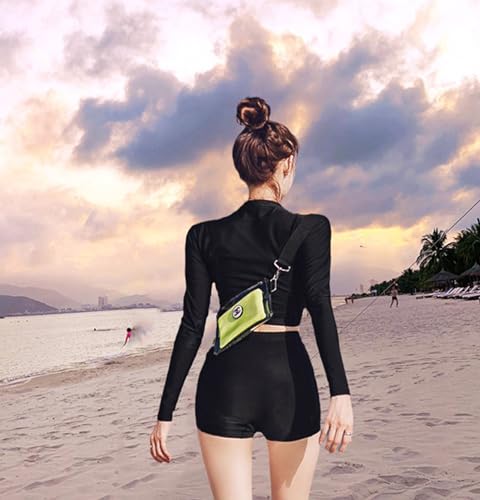 Teen Girls Swimsuit Long Sleeve Rash Guard Swimwear with UPF50+ Bathing Suits Set with Paddings（7-16Years）2