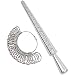 NIUPIKA Ring Mandrel Sizer Metal Jewelry Measure Size 1-13 with Rings Finger Gauge Set of 27 Pcs Circle Models Jewelers Sizers Tools
