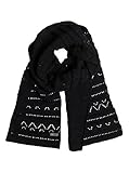Placa de metal de ROXY Roxy Girl Challenge Bufanda, Mujer, Negro (Anthracite Solid), Talla Única