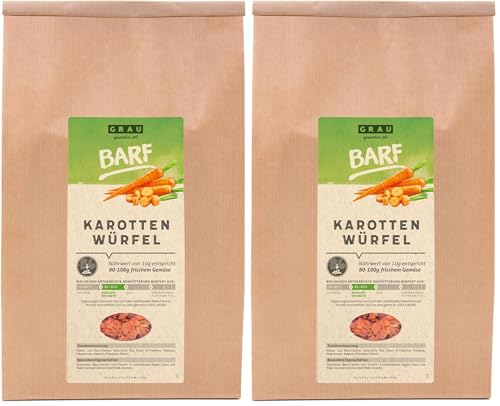 Complément alimentaire pour chiens GRAU légumes séchés carottes BARF lot de 2 - 9