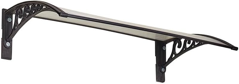 Miniatura 2 de The Lakeside Collection Toldo negro de 47.5 pulgadas para ventana o puerta delantera, protege de la lluvia y la nieve