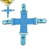 Fitted Sheet Corner Clips for Laundry - Keep Fitted Sheets from Knotting in Washer - Blanket Untangling Clamps - for Busy Parents Apartment Dwellers Elderly Users College Students Home Hotel