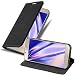 Produktbild Cadorabo Hülle für Samsung Galaxy A8 2016 in Nacht SCHWARZ - Handyhülle mit Magnetverschluss, Standfunktion und Kartenfach - Case Cover Schutzhülle Etui Tasche Book Klapp Style
