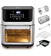KENT Digital Air Fryer Oven 12L | 1800W | 360° Rapid Heat Circulation | 10 Preset Menus | Bake, G...