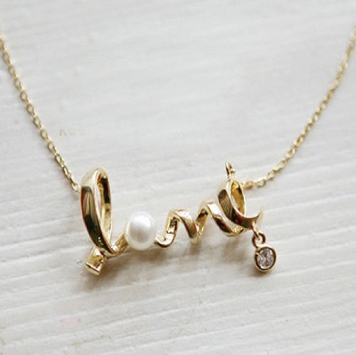 Jovana Vintage Style Love Symbol Romance Pendant Necklace