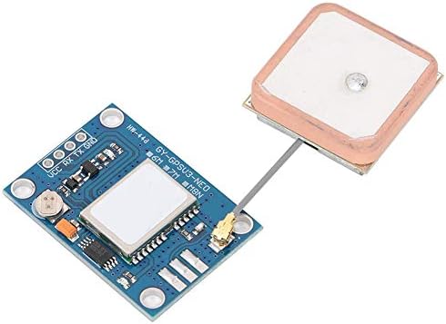 Queen.Y Neo-7M GPS Module APM2. 5 GYGPSV1 GPS Board Satellite Positioning Module Accessories with Ceramic Directional Antenna 3-5V Common Power Supply