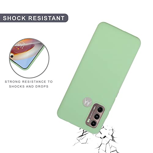 Image of SPRIG Compatible with Motorola G60 Liquid Silicone Premium Back Cover Drop Tested Shock Proof Mobile Case for Men, Women, Boys and Girls with Camera Protection (Mint Green)