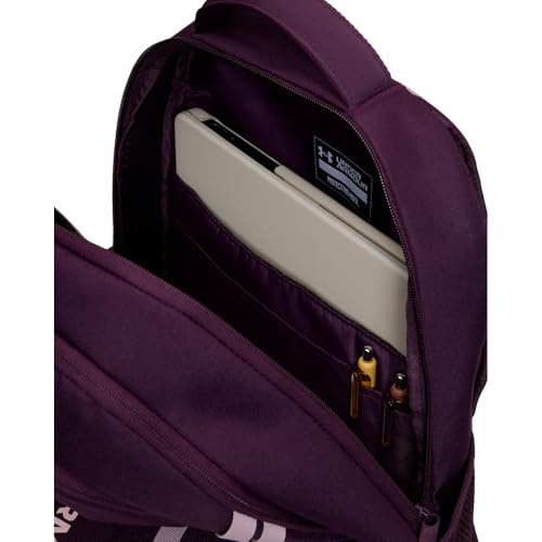 Image of Under Armour Unisex Hustle 6.0 Backpack, (526) Purple Echo /Prime Pink /Prime Pink, One Size Fits Most