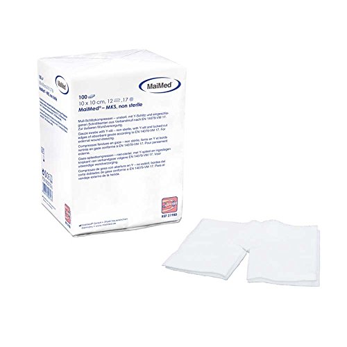 100 X maimed Compresses de Gaze, compresse, Compresses, gaze, non stériles, différentes tailles/couches