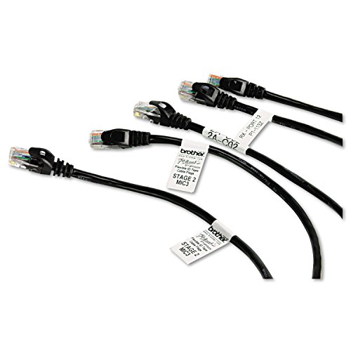 Brother Genuine P-Touch TZE-FX251 Tape, 1" (0.94") Wide Flexible-ID Laminated Tape, Black on White, Best Suited for Wire Wrapping and Flagging, Water-Resistant, 0.94" x 26.2' (24mm x 8M), TZEFX251 - image 3