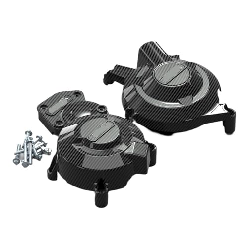 Capot moteur moto look carbone idéal pour sorties piste