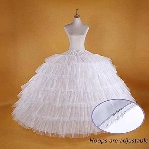 YUAKOU Women's Tulle Petticoat Crinoline Half Slip Underskirt for Bridal Dress4