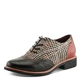 LArtiste by Spring Step Women MUGGIASTI Oxford Flat, Black Multi, 9