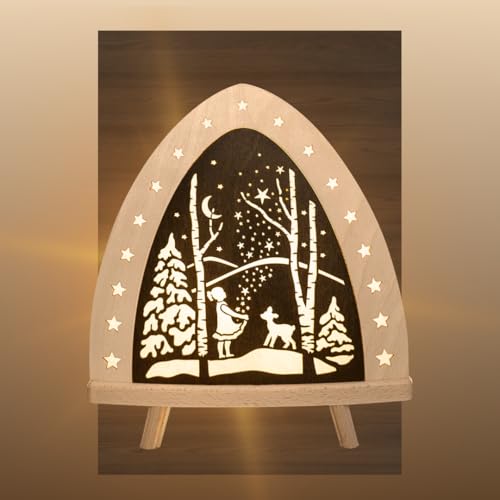 weigla - Dekoleuchte original Erzgebirge I Motiv Sterntaler I 1 LED...