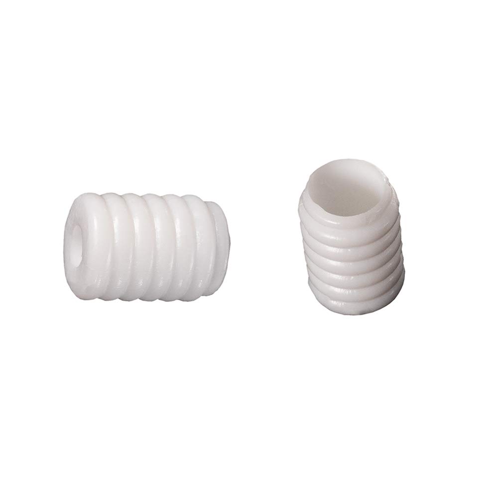 Craft County Silicone Cord Lock for Masks | Silicon Cord Stopper | No Slip Ear Loop Toggle | 100 Pack | Tube or Round | Black or White