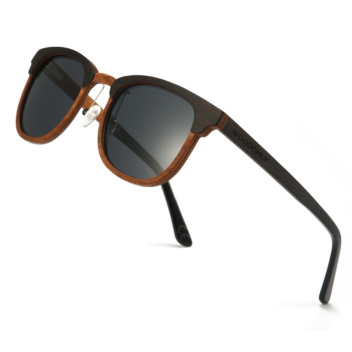Gafas de Sol Retro de Madera Polarizadas - Gafas de Sol de Moda con Funda de Bambú para Hombre y Mujer Regalos Perfectos