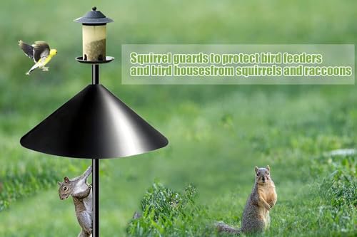 image for RAMAHP Squirrel Proof Baffle, 12-inch Wide Squirrel Guard Stopper for 