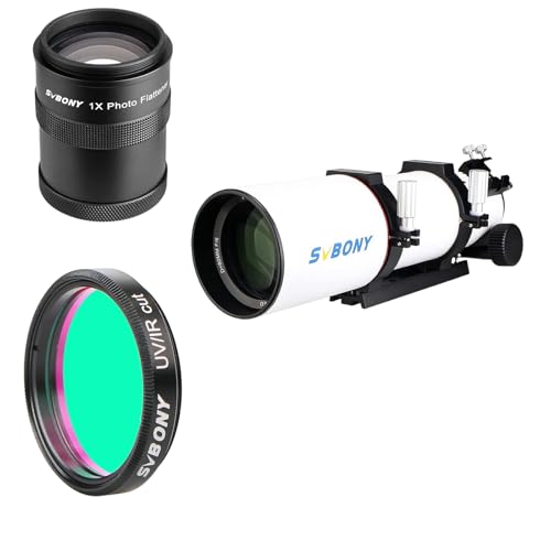SVBONY SV550 80ED F6 Triplet Apochromatic Refractor Telescope, SV209 Field