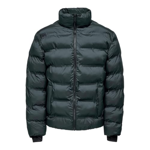 ONLY & SONS Puffer Jacket Otw Onsunion Seamless Life-Chaqueta Acolchada, Gris Oscuro, M Hombres