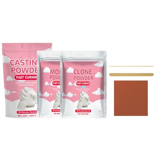 Poudre de moulage plâtre de 100g à activation eau pour kit empreinte main - 2