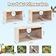 Perttypet Wellensittich Nistkasten, Hölzerne Vogelzuchtbox Transparente Design, Vogelzucht Brutkasten Vogelhaus für Kleine Vögel Wie Finken, Wellensittiche, Kanarienvögel Usw(Große Größe)