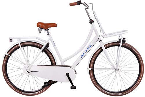 Bicicleta vintage mujer 57cm para paseos urbanos con freno de contrapedal blanco impoluto