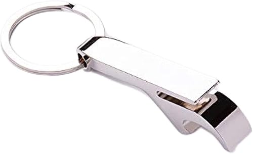 Miniatura 2 de Llavero abrebotellas de cerveza, portátil, de bolsillo, tamaño pequeño, para celebraciones, fiestas, viajes, camping y hogar (negro)