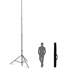 20Ft Heavy Duty Light Stand Tripod,Cisian 6M Sky High Tripod Tall Video Camera Sports Metal Photography Tripod with 1/4"& 3/8" Screw Adapter for Most DSLR Camera