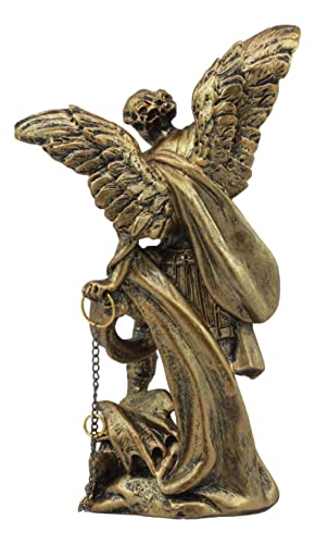 Ebros Bronzed Greek Orthodox Christian Church Archangel Of The Angelic Council Statue 5" Tall Figurine (Michael The Guardian Of The Church And Commander Of God's Army) #TOP3