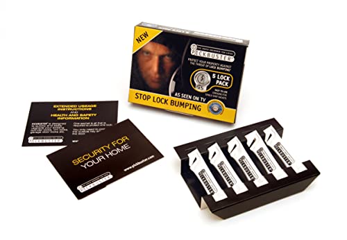 UAP Pickbuster Lock Lubricant - 5 Lock Sachet Pack, Protect Lock Mechanism, Prevent Lock Bumping on External Doors, Alternative to Graphite Powder & Silicon Dry Spray, Long Term Effectiveness