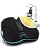 Price comparison product image Travel Ease Ergonomic Seat Cushion, Premium Memory Foam Chair Pad with Anti-Slip Base for Long Hours Sitting Comfort, Hip Support Pillow for Office Chair, Car Seat, Gaming Chair (Black)