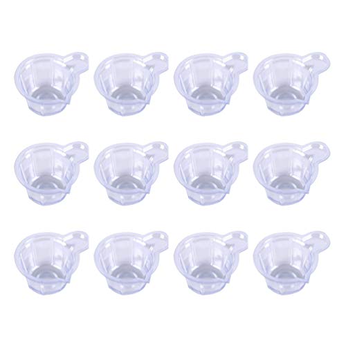 SEWACC 100Pcs Plastic Measuring Cup Resin Mixing Cup Disposable Pouring Cups for Epoxy Resin Casting Pigment Mixing DIY Craft