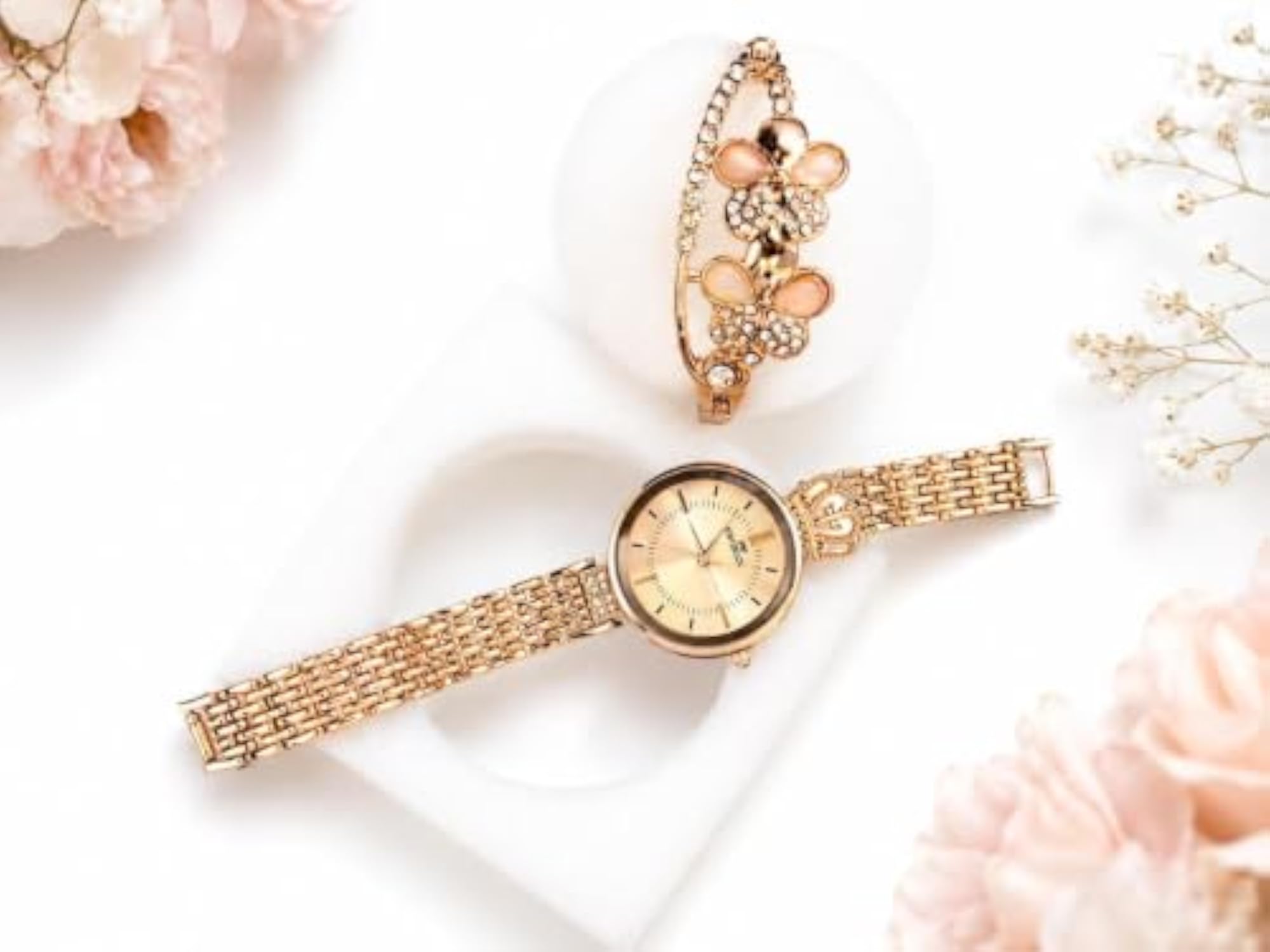 Kashmiri Meenakari Round Dial Bracelet Watch, Ethnic Gift