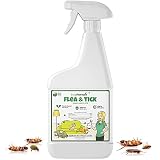 BugPursuit 24oz Flea & Tick Spray for Dogs & Cats & lice, Plant Based Insect Killer Made with Essent