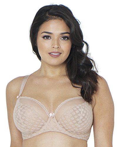 Curvy Kate - CK6201 - Dottie - Soutien-gorge balconnet - Femme - Beige (Latte/Latte) - FR: 80K (Taille Fabricant: 30H)