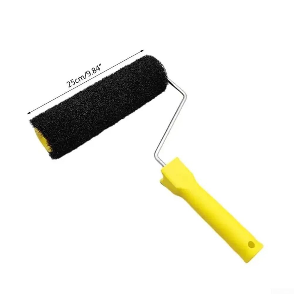 Kit de cepillo de rodillo de pintura, rodillo multifuncional de 9.8 pulgadas, rodillo de limpieza de masilla para aplicar masilla y yeso rodante