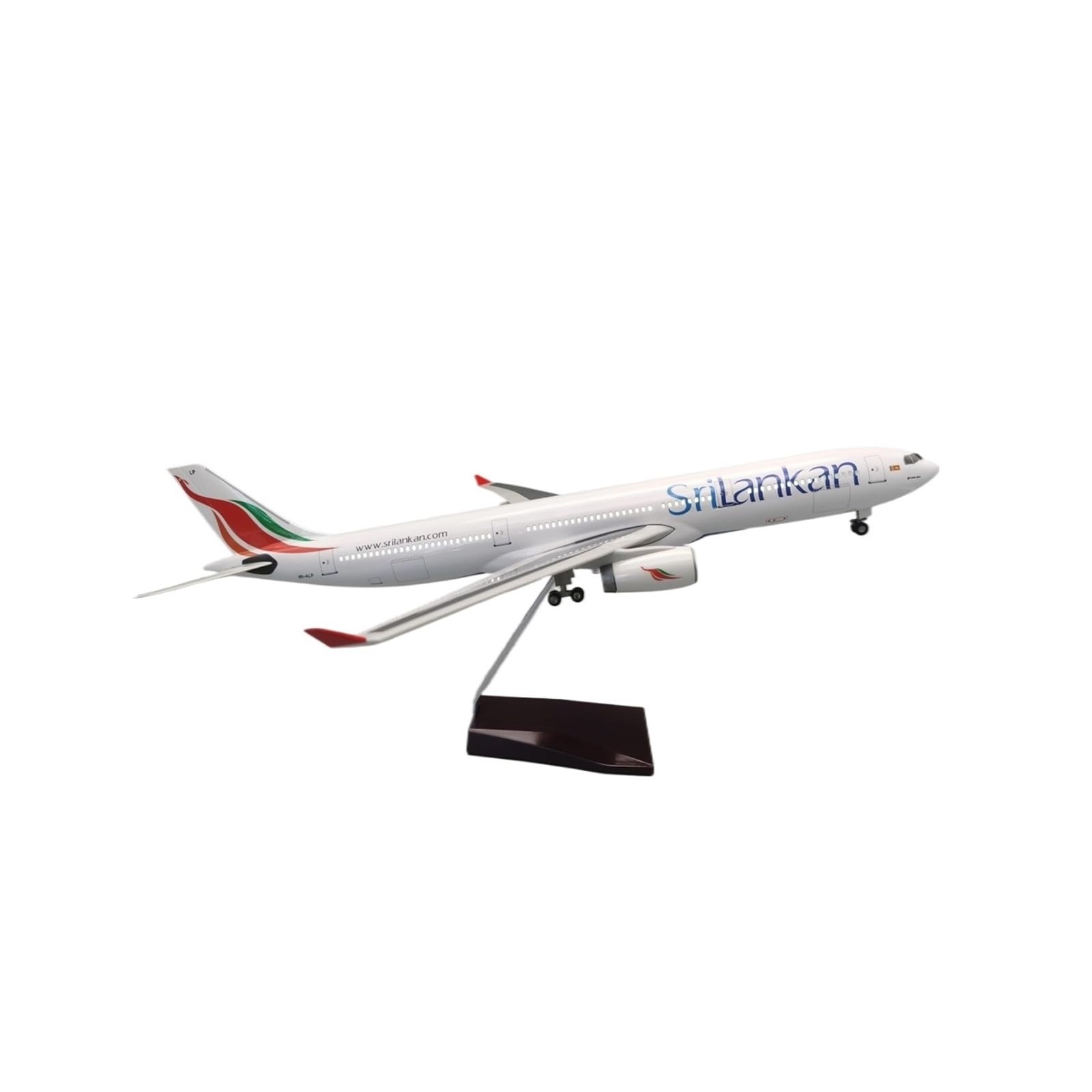 Modellini in scala Aerei 1:135 Scala Per Srilankan Airbus A330 Modello Di Aeroplano In Resina Pressofusa Collezione Aeromobili Display