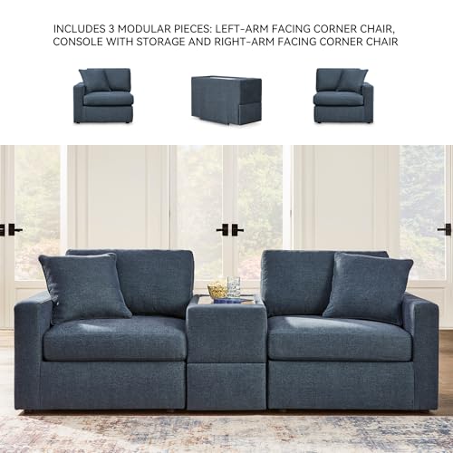 Image of Signature Design by Ashley Small Modular Sectional Sofa, Ink