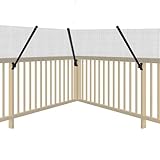 Cat Fence Conversion System—Adjustable 30' Fence Extension for Existing Outdoor Fences, Includes Galvanized Steel Extenders and Poly Mesh for Wood, Chain Link, Metal, Brick, & Vinyl Fences（50ft kit）