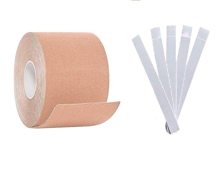 Breast Lift Tape for Contour Lift & Fashion Body Tape for Lift & Push up in All Clothing Fabric Dress Types | Waterproof Sweat-Proof Invisible Under Clothing (boob tape 36 tape)-image-40