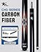 CRICAL Carbon Fiber Pool Cue Stick CXD Series Professional Pool Sticks with Super Low Deflection Pro Taper Shaft Pool Cue Tournament Level Billiard Cues with 12.5mm Tip (Precise Easy to Control)